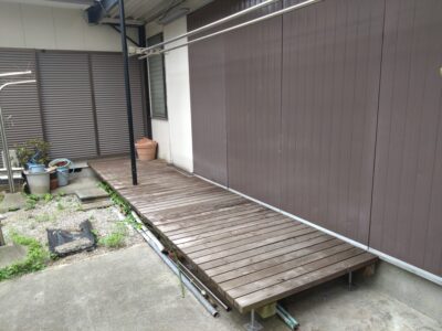横浜市港北区篠原西町 ウッドデッキ解体